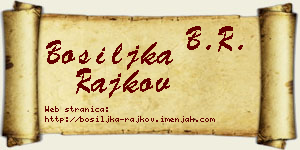 Bosiljka Rajkov vizit kartica